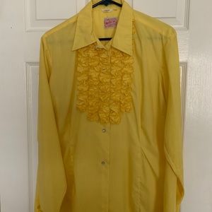Vintage Ruffled front "Westerner" Western shirt